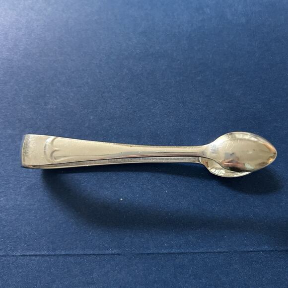 ANTIQUE SILVER PLATED SUGAR CUBE TONGS MS LTD SHEFFIELD ENGLAND - Picture 1 of 5